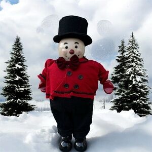Vintage 20" Tall Top Hat Snowman
